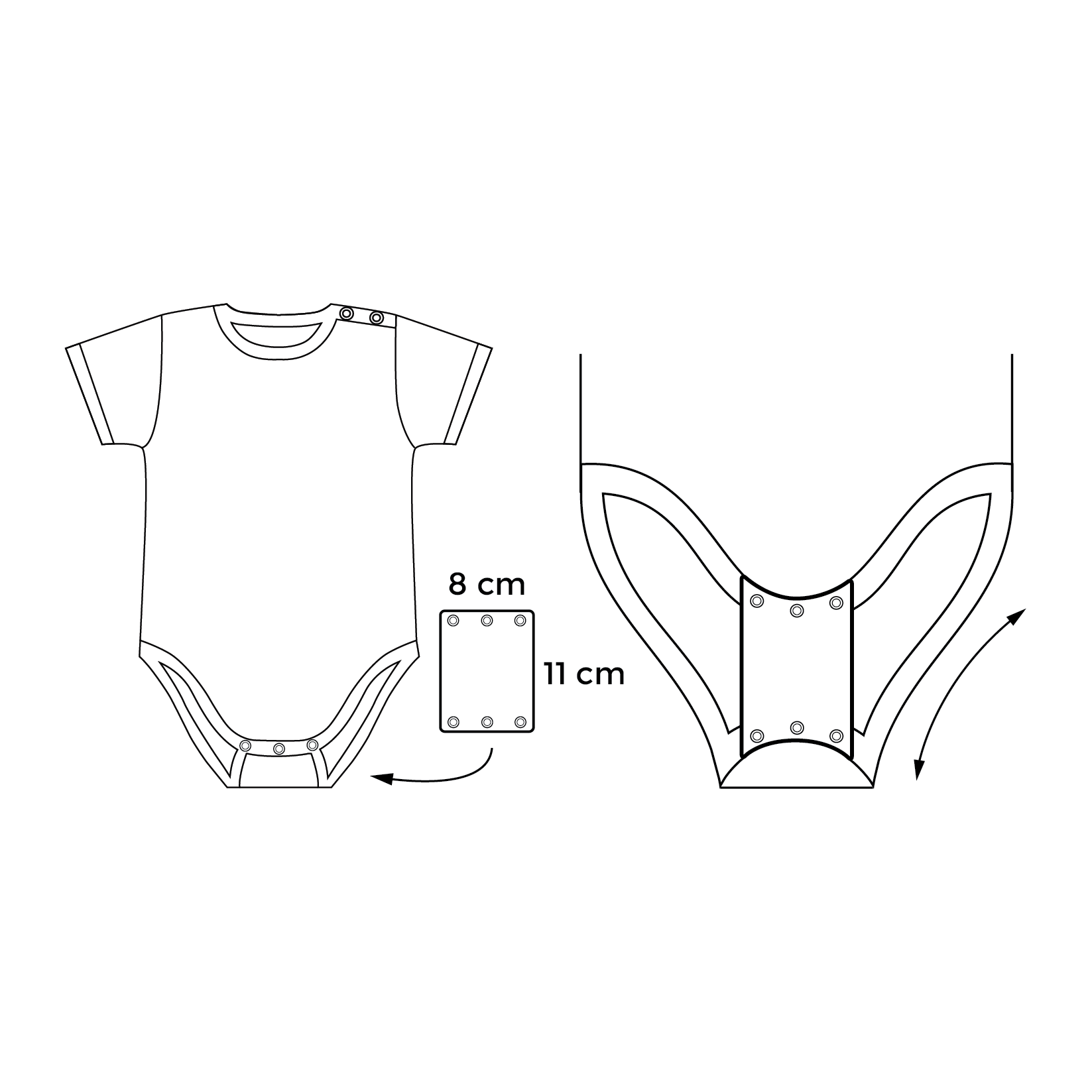 Single bodysuit extender