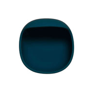 Suction Silicone Bowl - Peacock Blue