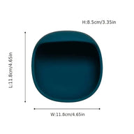 Suction Silicone Bowl - Stone Blue