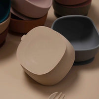 Suction Silicone Bowl - Mustard