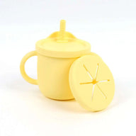 Silicone Sippy and Snack Cup - Yellow