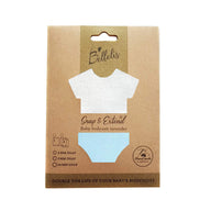 2x Snap & Extend® Bodysuit Extender - White and Blue (assorted button size)