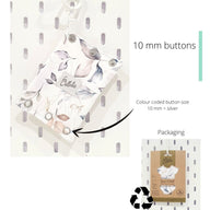 Patterns 10 mm buttons Snap & Extend® bodysuit extender