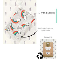 Patterns 10 mm buttons Snap & Extend® bodysuit extender